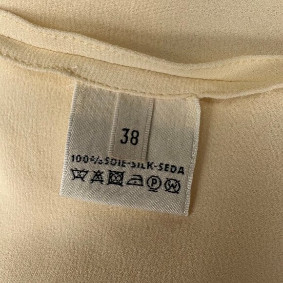 Hermes NWT Silk Blouse Top Shirt Size 38 Made in France Super High Quality - Picture 12 of 13